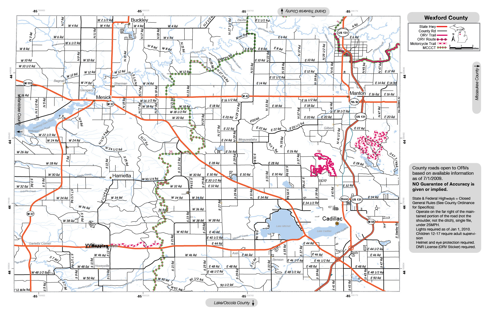 Detailed Map Of Michigan Cities